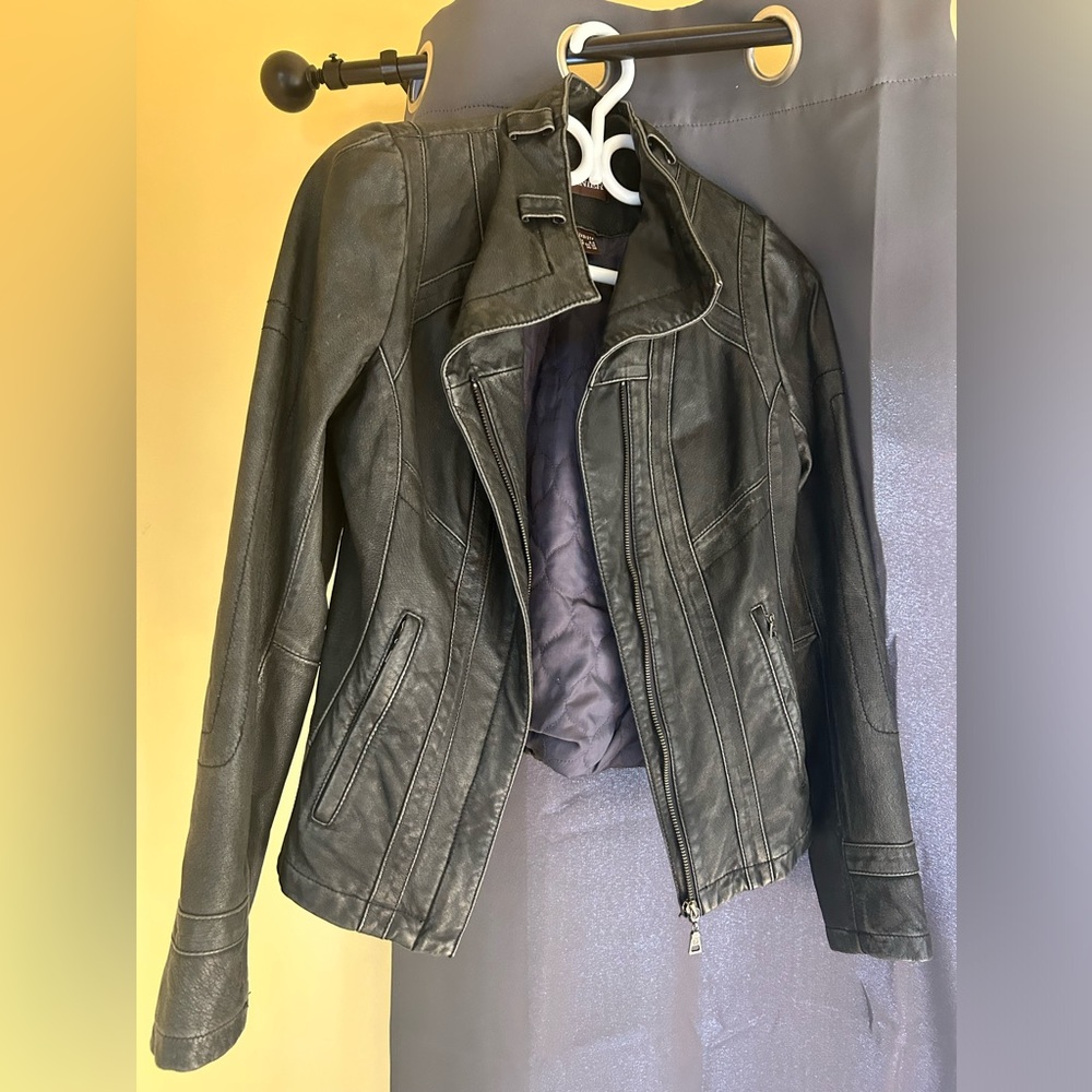 Danier Black Women’s Leather MotorcycleJacket